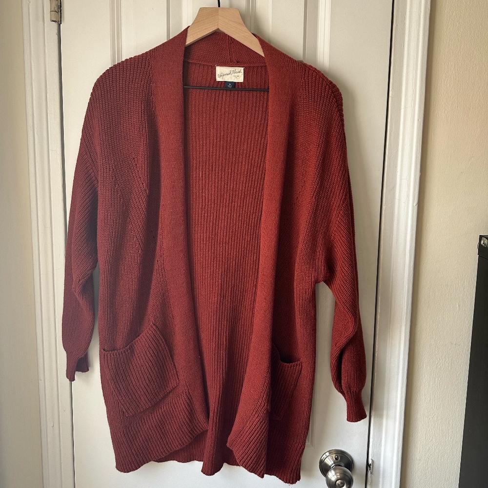 Universal Thread Rust Orange Cardigan Sweater